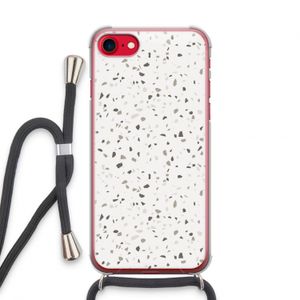 Terrazzo N°14: iPhone SE 2020 Transparant Hoesje met koord