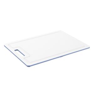 Rotho caruba snijplank 34x25x0.9 cm wit/horizon blauw