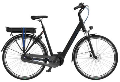 Vyber Ride E1 522Wh 28 Inch 57 cm Dames 7V Hydraulische schijfrem Matzwart/Blauw