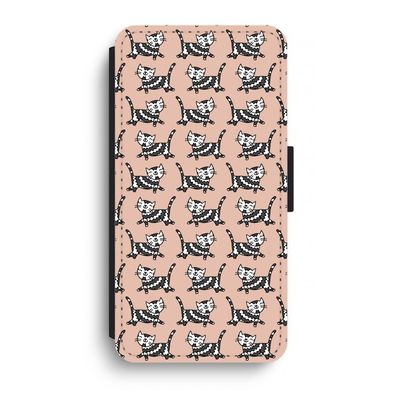 Zwarte poes: iPhone XR Flip Hoesje