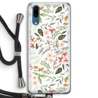 Sweet little flowers: Huawei P20 Transparant Hoesje met koord