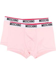 Moschino le de boxers à bande logo - Rose