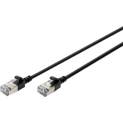 Digitus DK-1632-A-020S-BL RJ45 Netwerkkabel, patchkabel CAT 6A F/FTP 2 m Zwart Kleurcodering, Afgeschermd, Meerdradig, Met anti-kniktule 1 stuk(s)