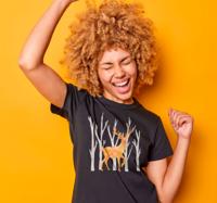 T-shirt Hert in bos waterverf T-shirt Hert in bos waterverf