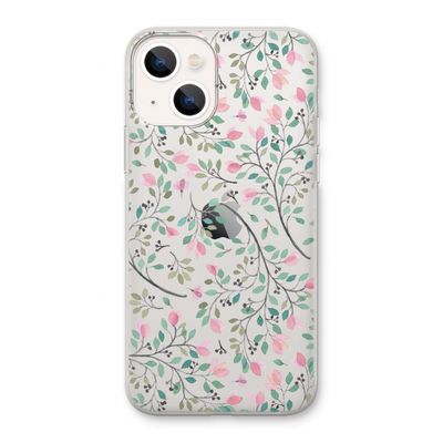 Sierlijke bloemen: iPhone 13 Transparant Hoesje