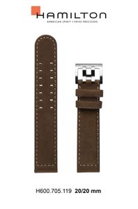 Horlogeband Hamilton H001.70.505.833.01 / H600705119 Leder Beige 20mm