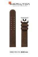 Horlogeband Hamilton H001.70.505.833.01 / H600705119 Leder Beige 20mm - thumbnail