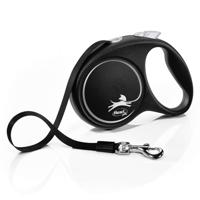 Flexi Black Design M 5 m Geel Hond Intrekbare riem