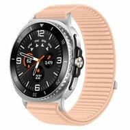 Nylon ribbelbandje - Zandroze - Samsung Galaxy Watch 8 Classic - 46mm Nylon ribbelbandje - Zandroze - Samsung Galaxy Watch 8 Classic - 46mm