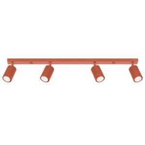 Plafondlamp KARBON 4L rood oker