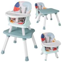 6-in-1 Babyhoogstoel Hoogstoel & Eetstoel & Leerstoel Babystoel Combihoogstoel Kleurrijk