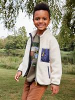 Sherpa vestje voor jongens karamel