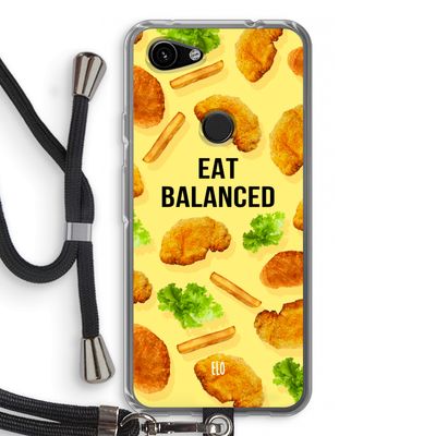 Eat Balanced: Pixel 3a Transparant Hoesje met koord