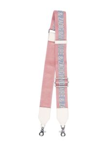 Zadig&Voltaire bride porté épaule à logo en jacquard - Rose