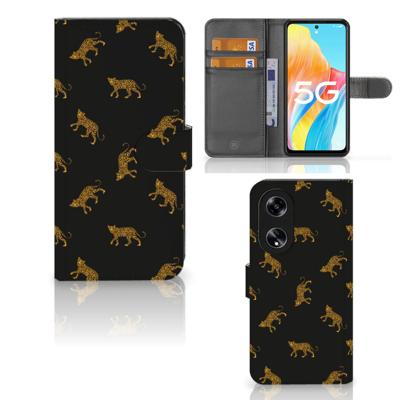 Telefoonhoesje | Met pasjeshouder | voor OPPO Reno8 T 5G Leopards