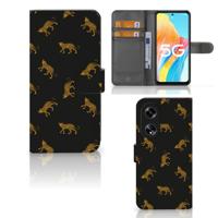 Telefoonhoesje | Met pasjeshouder | voor OPPO Reno8 T 5G Leopards