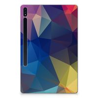 Samsung Galaxy Tab S7 Plus | S8 Plus Back Cover Polygon Dark