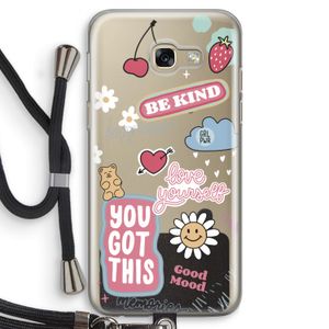Positivity: Samsung Galaxy A5 (2017) Transparant Hoesje met koord