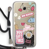 Positivity: Samsung Galaxy A5 (2017) Transparant Hoesje met koord