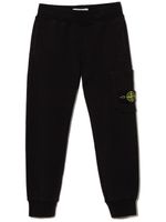 Stone Island Junior pantalon de jogging à motif Compass signature - Noir - thumbnail