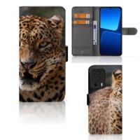 Xiaomi 13 Lite | Telefoonhoesje | Met pasjeshouder | Luipaard
