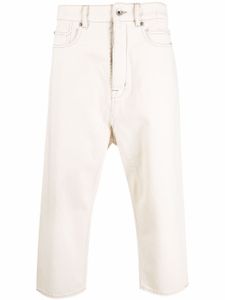 Rick Owens DRKSHDW jean droit crop - Tons neutres