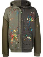 Mostly Heard Rarely Seen hoodie à broderies Spliced Paint - Vert - thumbnail