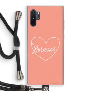 Forever heart: Samsung Galaxy Note 10 Plus Transparant Hoesje met koord