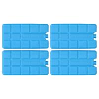 Koelelementen voor koelbox en koeltas - 4x stuks - 200 gram - blauw - kunststof - niet vulbaar