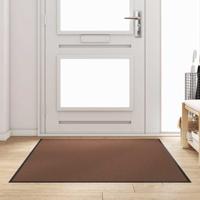 Deurmat Bruin en zwart 120 x 180 cm Polypropyleen en vinyl