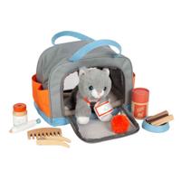 Small Foot - knuffel kat met draagtas en verzorgingsset
