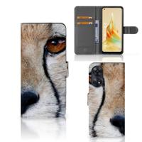 OPPO Reno8 T 4G | Telefoonhoesje | Met pasjeshouder | Cheetah