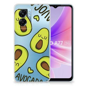 OPPO A77 | A57 5G Telefoonhoesje met Naam Avocado Singing