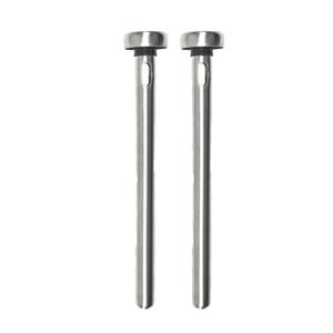 Wijnkoeler stick met schenktuit - 2x - RVS - 22 cm - koelstaaf - wijnfles koeler - wijstopper