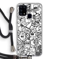 Vexx City #2: Samsung Galaxy M31 Transparant Hoesje met koord