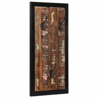 Kapstok 40x2x80 cm massief gerecycled hout meerkleurig