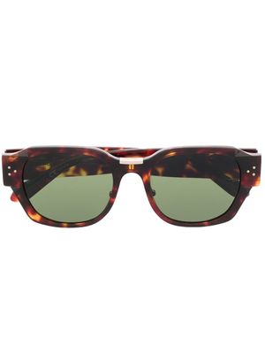 Linda Farrow lunettes de soleil Ramon à monture carrée - Marron