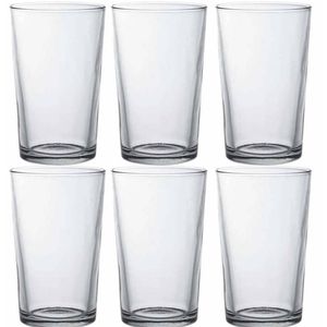 6x Drinkglazen/waterglazen transparant Chope 330 ml - Longdrinkglazen