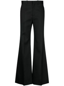 Chloé pantalon évasé à plis marqués - Noir