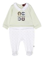 Aigner Kids body à logo imprimé - Vert