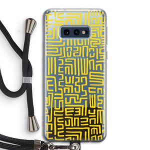 Majorelle Blue Print: Samsung Galaxy S10e Transparant Hoesje met koord