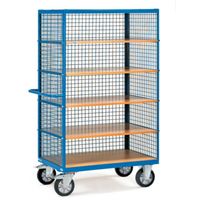 Fetra Hauptartikel 3393 Kastwagen Staal Poedercoating Laadvermogen (max.): 750 kg Stralend blauw (RAL 5007) - thumbnail