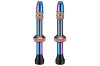 Supacaz Tubeless Ventielen Star Valvez 65mm Oil Slick x2 Supacaz Tubeless Ventielen Star Valvez 65mm Oil Slick x2