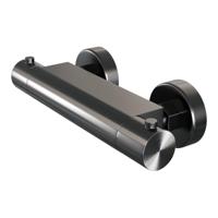 Brauer Gunmetal Edition - Opbouw Douche Thermostaatkraan - Gunmetal Geborsteld PVD