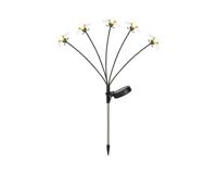 Kaemingk Solar tuinsteker bee 60 cm geel/warm-wit