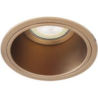 Spot Armatuur GU10 - Pragmi Slate - GU10 Inbouwspot - Rond - Brons - Aluminium - Ø90mm