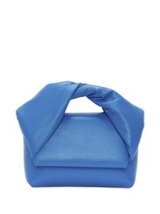 JW Anderson small Twister leather tote bag - Bleu