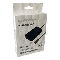 LC-Power LC-NB-PRO-65-C netvoeding & inverter Binnen 65 W Zwart - thumbnail