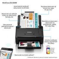 Epson Workforce ES-500WII scanner USB 3.0, Wi-Fi - thumbnail