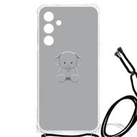 Samsung Galaxy A55 Stevig | Bumper Hoesje | Grijs Baby Olifant